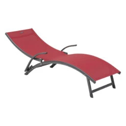 Transat Samba Pliable Grenade/graphite Hespéride -Magasin Mobilier transat samba pliable grenadegraphite hesperide 2