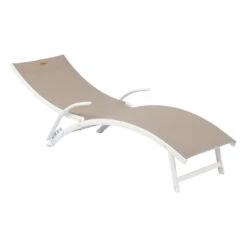 Transat Samba Pliable Noisette/blanc Hespéride 9 Transat Samba Pliable Noisette/blanc Hespéride -Magasin Mobilier transat samba pliable noisetteblanc hesperide 2