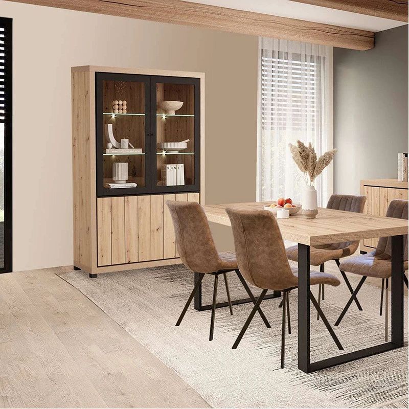 Vitrine 2 Portes + 2 Portes Vitrées Dijon 2 Vitrine 2 Portes + 2 Portes Vitrées Dijon – Image 2