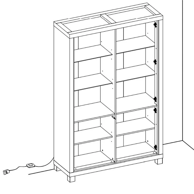 Vitrine 2 Portes + 2 Portes Vitrées Dijon 7 Vitrine 2 Portes + 2 Portes Vitrées Dijon – Image 7