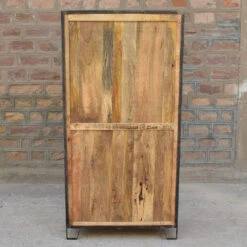 Vitrine 2 Portes 4 Niveaux Manguier -Magasin Mobilier vitrine 2 portes 4 niveaux manguier 2