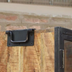 Vitrine 2 Portes 4 Niveaux Manguier -Magasin Mobilier vitrine 2 portes 4 niveaux manguier 3