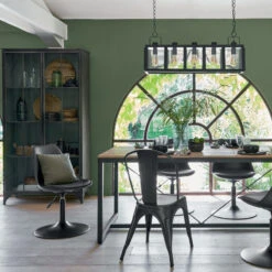 Vitrine Bibliothèque Broc Métal Noir Atmosphera -Magasin Mobilier vitrine bibliotheque broc metal noir atmosphera 5