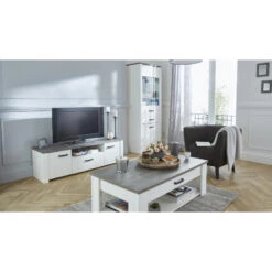 Demeyere Vitrine 2 Portes 1 Tiroir Marquis -Magasin Mobilier vitrine valet 1 porte 1 porte vitree pin andersen chene prata 5