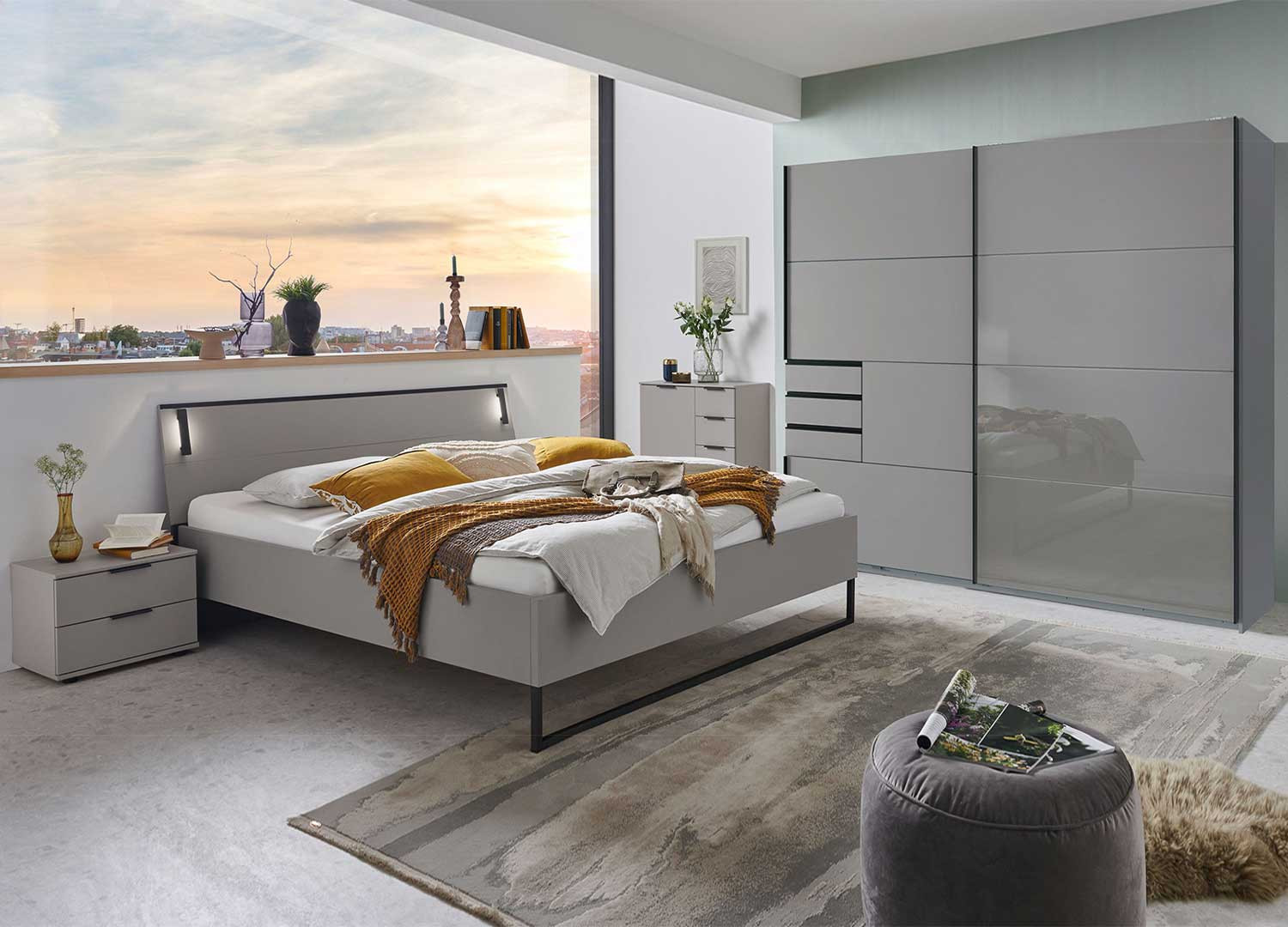 Magasin Mobilier 43 Magasin Mobilier -Magasin Mobilier chambre adulte moderne grise