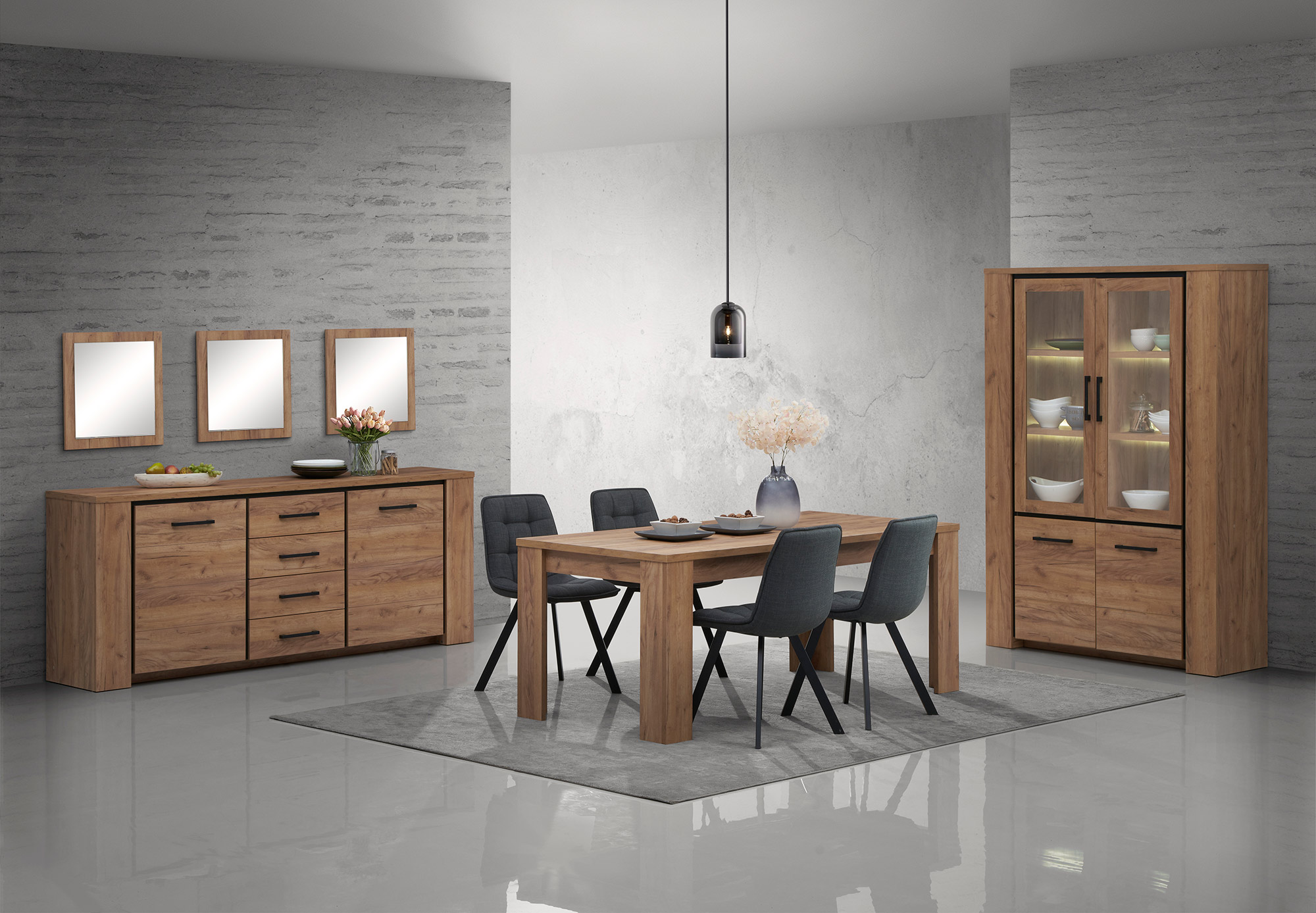 Magasin Mobilier 47 Magasin Mobilier -Magasin Mobilier salle a manger complete antonio avec table 190 cm et vitrine sans led